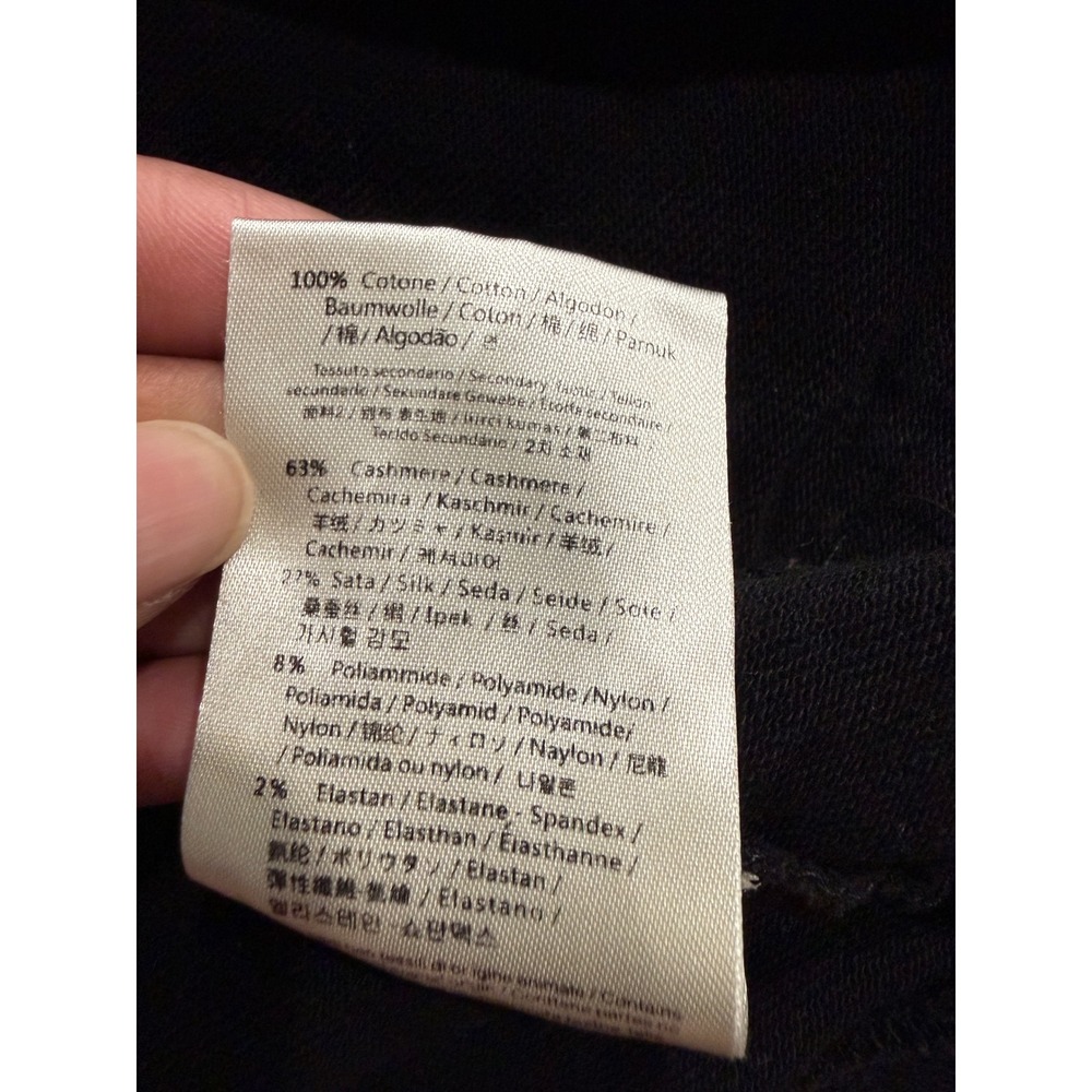 Fendi Bag‎ Bugs Monster Eyes Black Cotton Cashmere Silk Zip Bomber Jacket L flaw - Picture 8 of 10